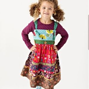 Matilda jane EUC size 8 Red crafty knot dress